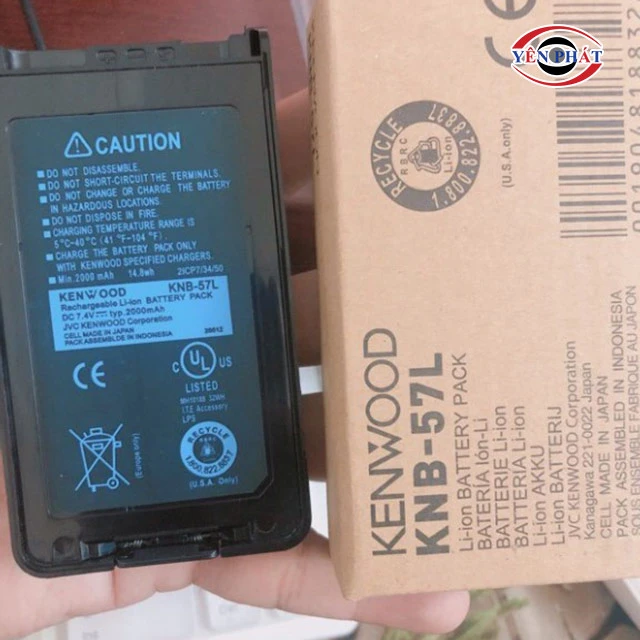 Cách sử dụng pin Kenwood KNB-55L