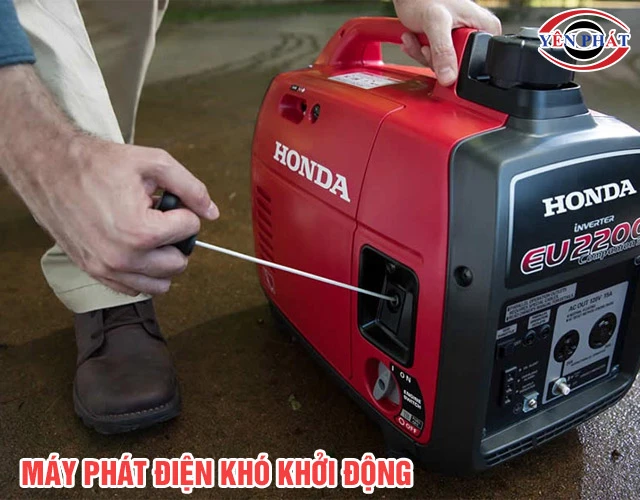 Sự cố máy phát điện khó khởi động