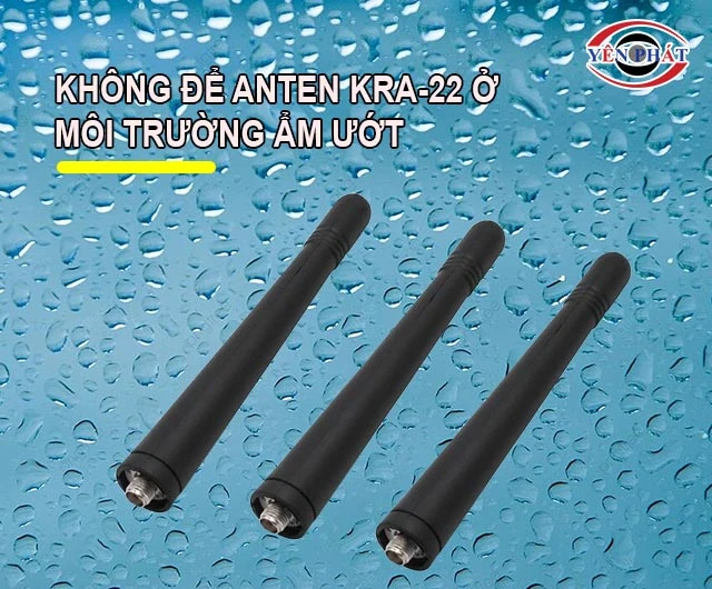 không để Kenwood KRA-22 tiếp xúc với môi trường ẩm ướt