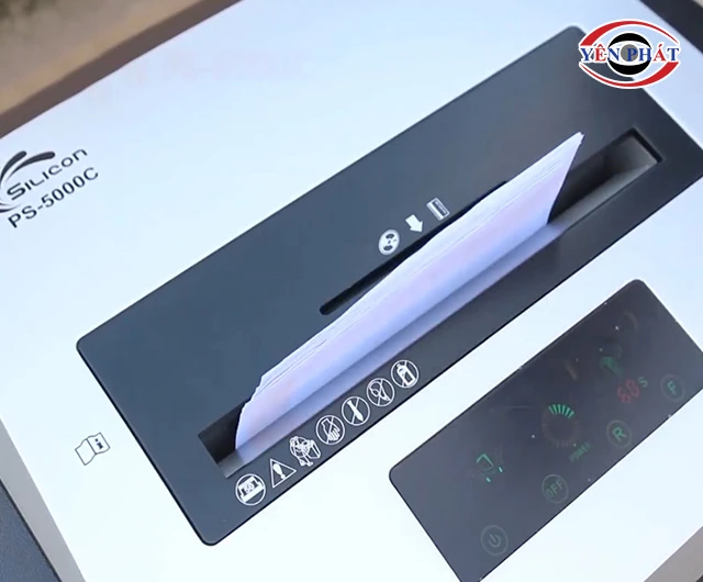 máy hủy tài liệu Silicon PS-5000C huỷ siêu nhanh