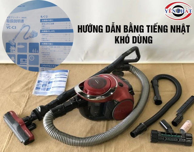 Nhược điểm máy hút bụi Toshiba nội địa Nhật