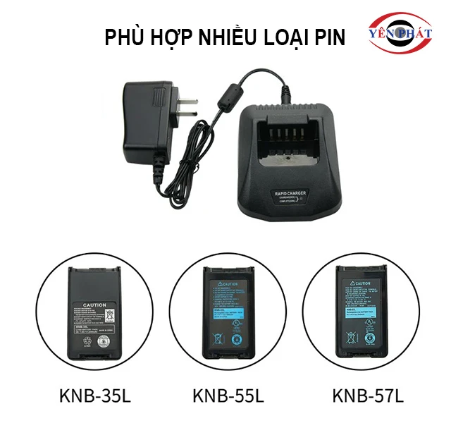 Phù hợp nhiều loại pin khác nhau