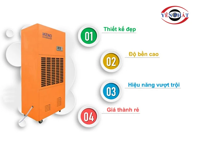 ưu điểm của máy hút ẩm IKENO ID-12000S