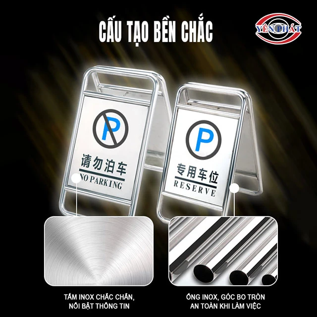 Biển báo hiệu B16 inox trắng siêu bền bỉ