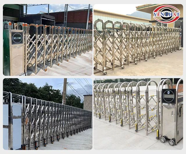 các mẫu cổng xếp inox