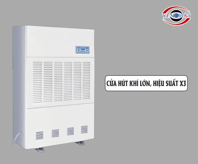 Thiết kế cửa hút khí lớn, bền khỏe