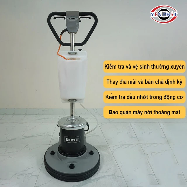 Tips bảo dưỡng Máy mài bê tông Karva KVG-17E
