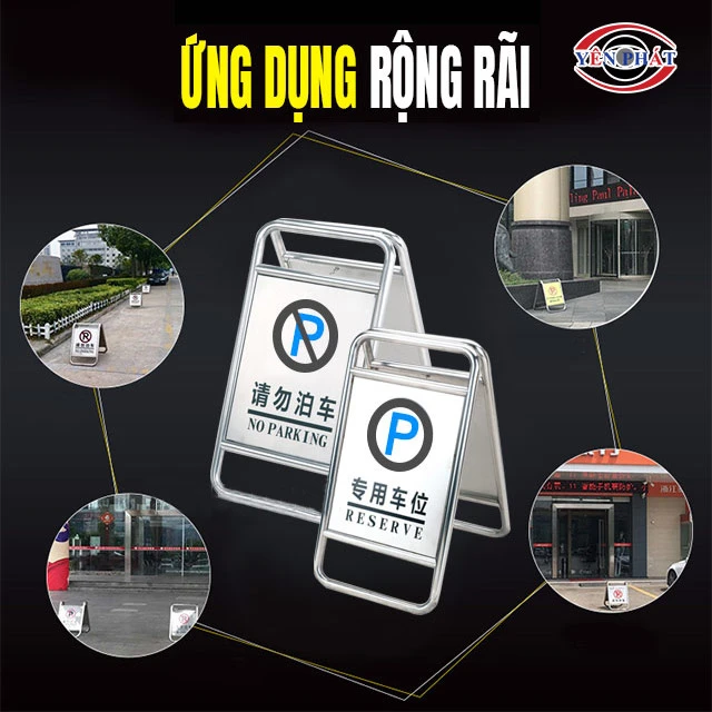 ứng dụng của Biển báo hiệu B16 inox trắng