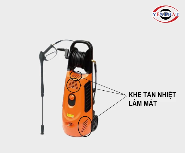 khe hở làm mát của máy