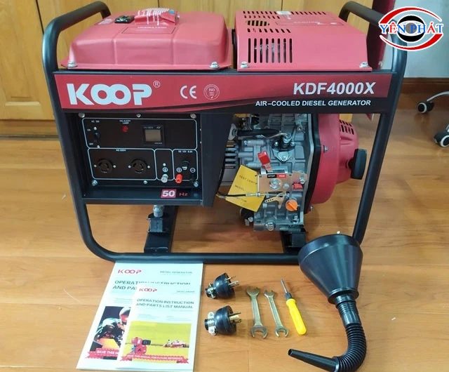 Máy phát điện 3kW Koop KDF4000X chạy dầu 