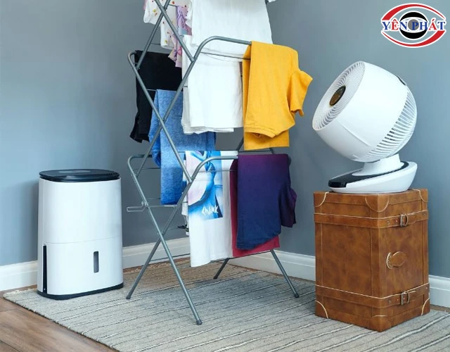 Máy hút ẩm Carrier sấy quần áo