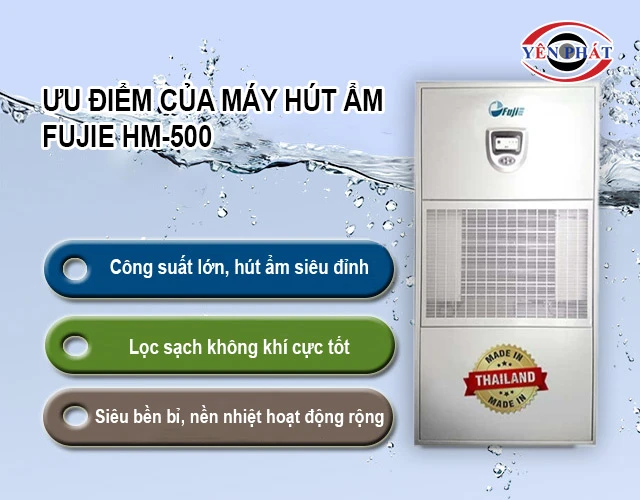 ưu điểm của Máy hút ẩm FujiE HM-500