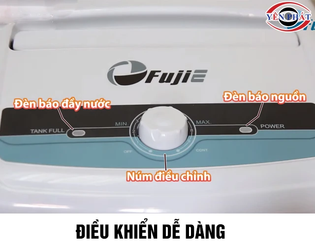 Máy hút ẩm dân dụng FujiE HM-616EB dễ dùng