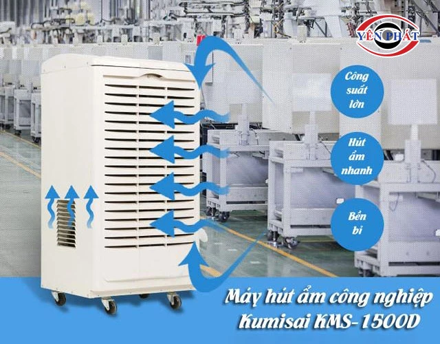 máy hút ẩm Kumisai KMS-1500D hút ẩm siêu nhanh