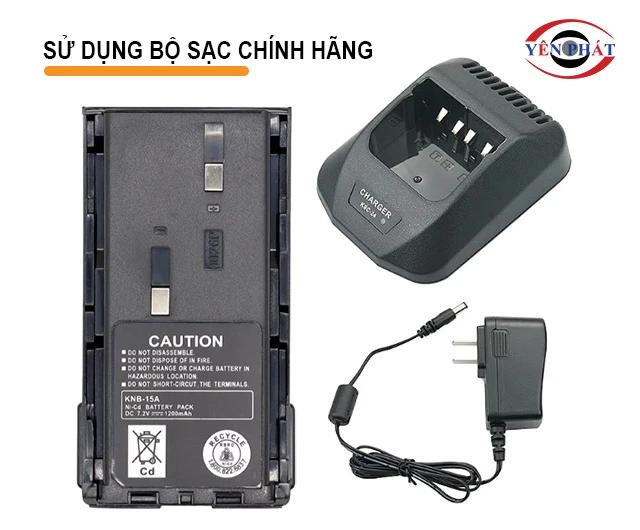 sử dụng bộ sạc chính hãng