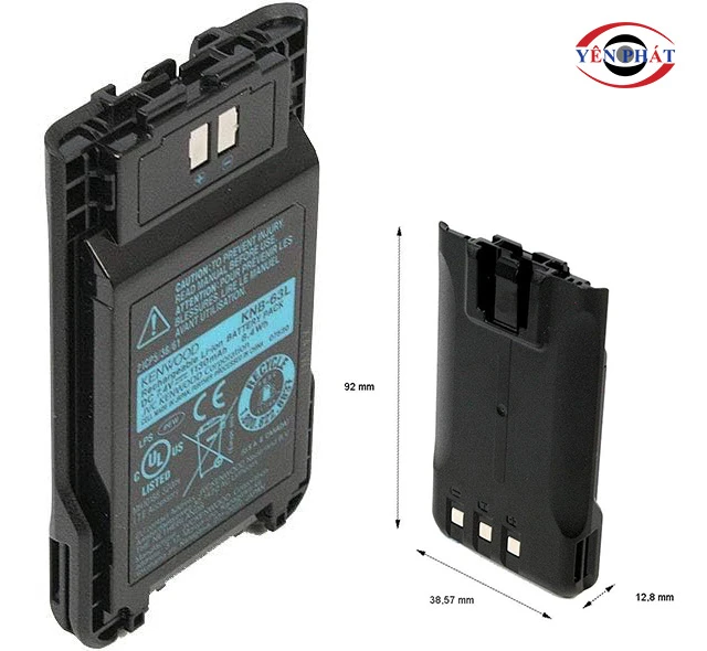 thiết kế nhỏ gọn của Pin máy bộ đàm Kenwood KNB-63L