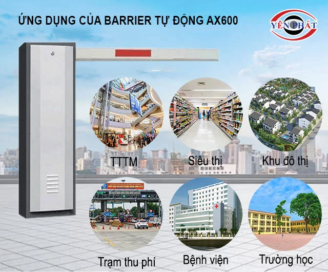 Ứng dụng của cổng Barrier tự động AX600