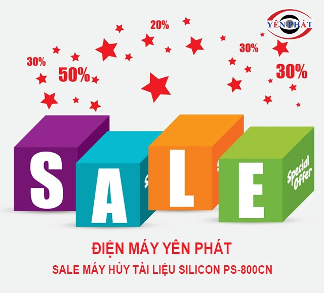 yên phát sale Máy hủy tài liệu Silicon PS-800CN