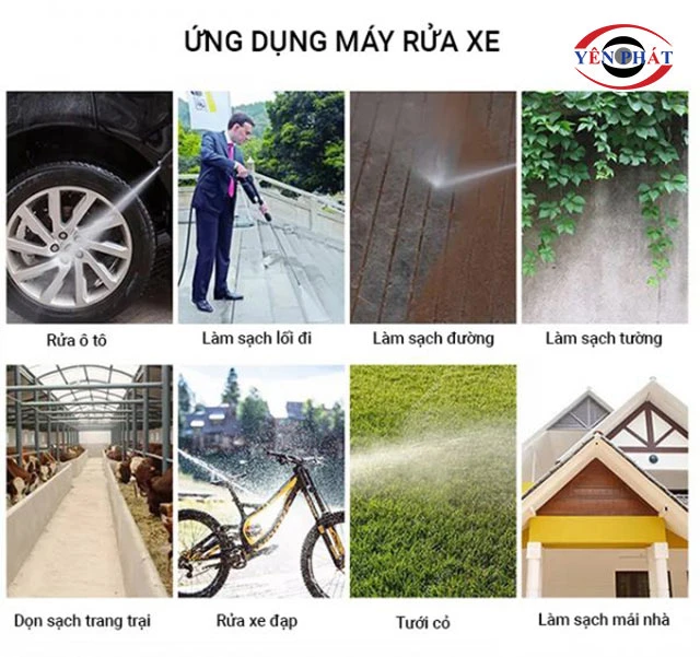 Ứng dụng của Máy rửa xe ô tô JET90-2.218MB