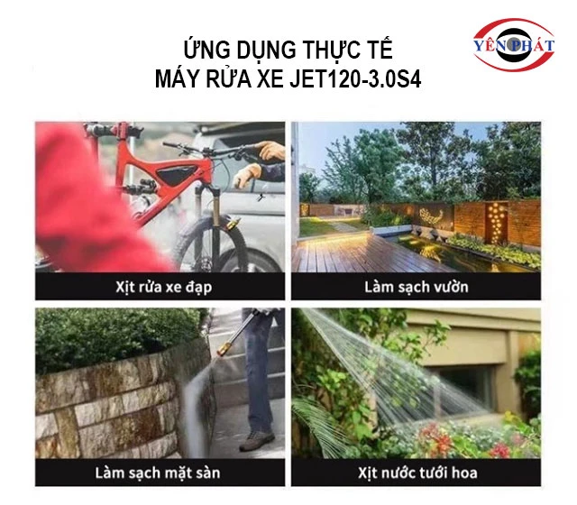 ứng dụng của Máy rửa xe JET120-3.0S4 