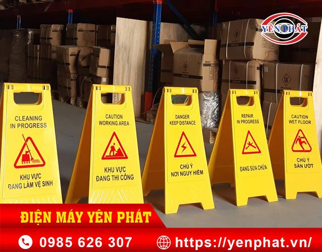 yên phát cung cấp biển cảnh báo chữ A đang sửa chữa giá rẻ