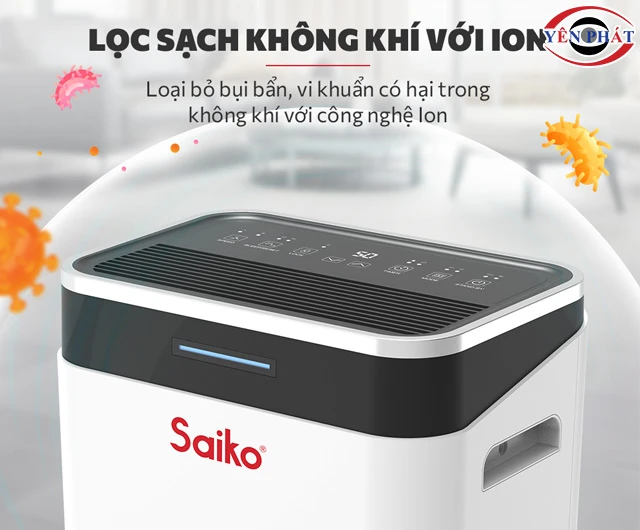 Máy hút ẩm Saiko lọc không khí