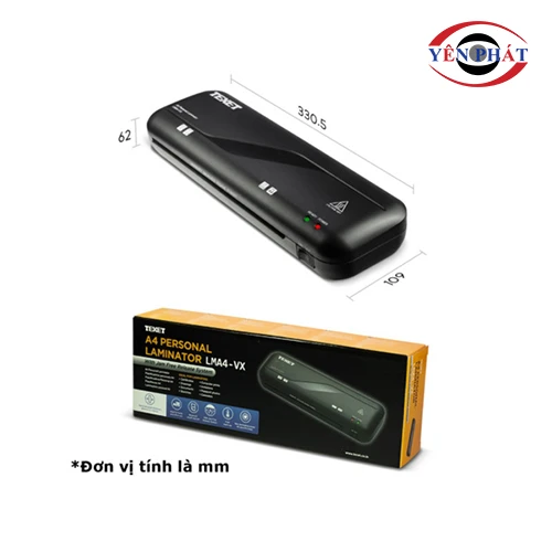 Máy ép plastic văn phòng khổ A4 Texet LMA4-VX 4