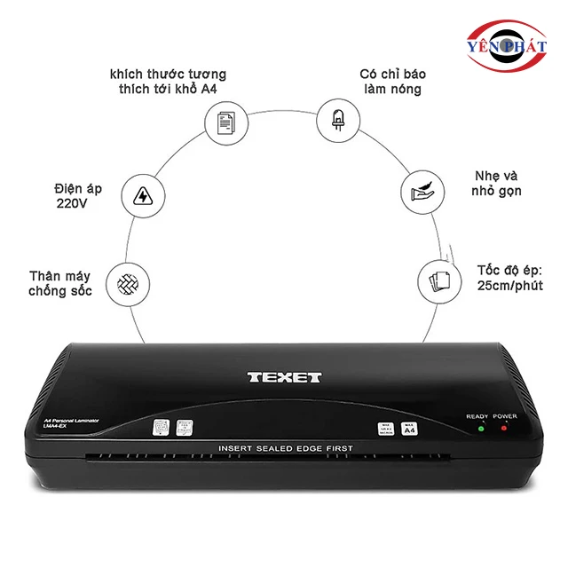 ưu điểm của Máy ép plastic A3 Texet LMA4-EX