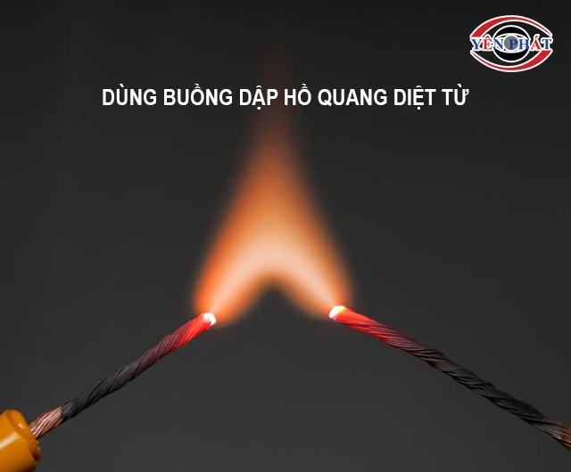 dùng hồ quang diệt từ