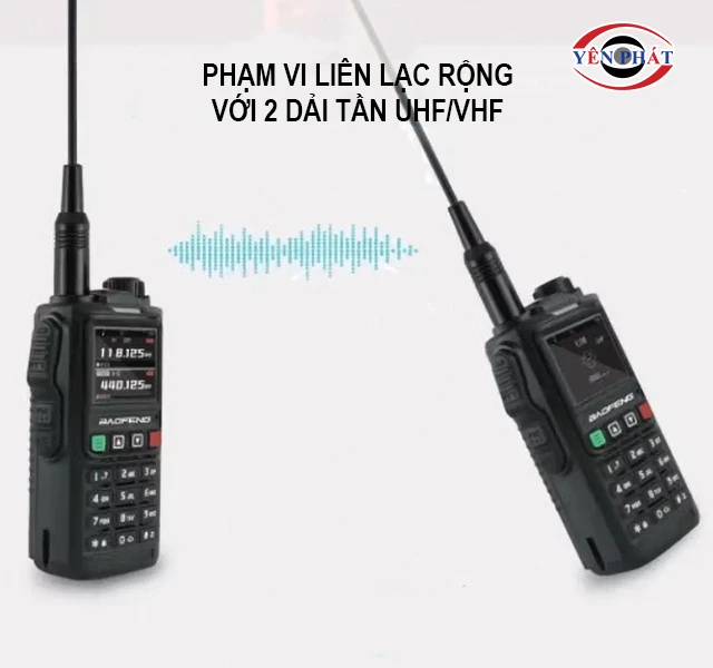sử dụng 2 dải tần UHF/VHF