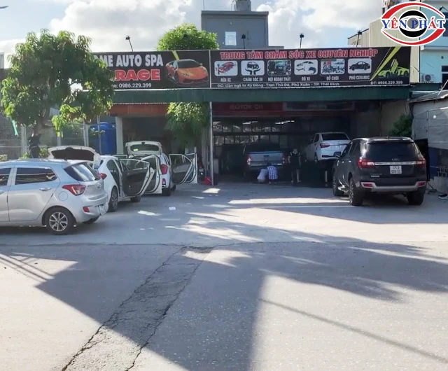 Tiệm rửa xe ở Thái Bình