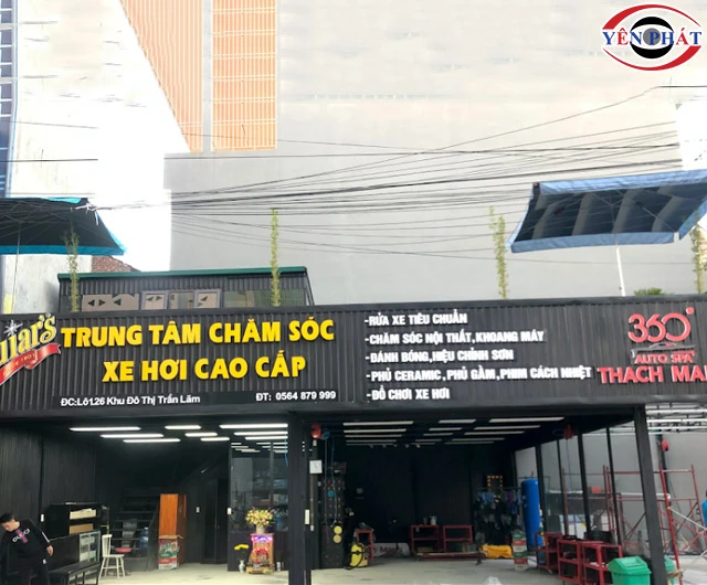 Tiệm rửa xe Thái Bình