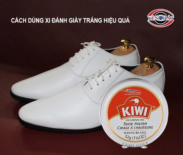 Cách dùng xi đánh giày trắng hiệu quả