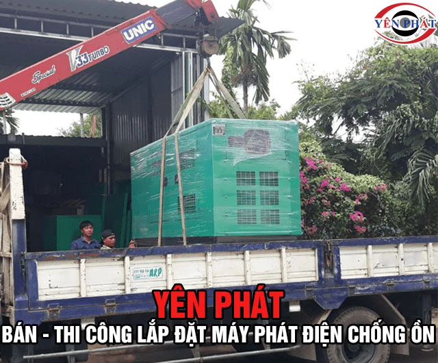 Lắp vỏ cách âm máy phát điện