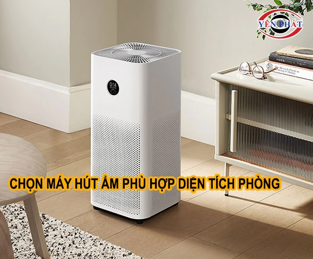 chọn máy hút ẩm phù hợp diện tích phòng