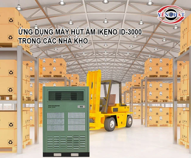 ứng dụng của máy hút ẩm IKENO ID-3000 trong nhà kho