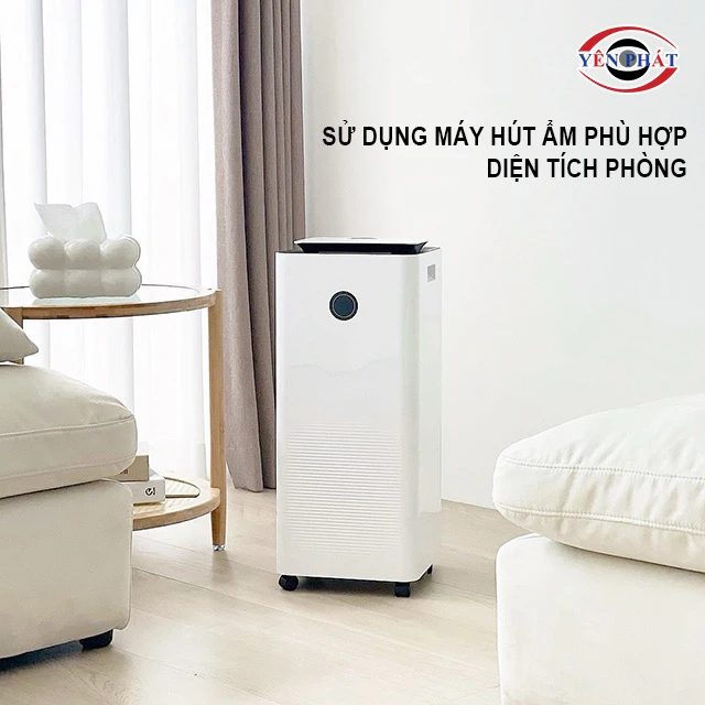 chọn máy hút ẩm phù hợp diện tích phòng