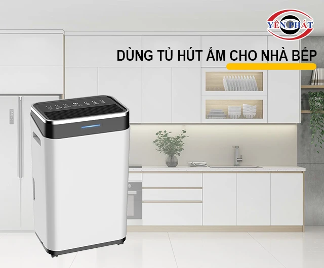 dùng máy hút ẩm để hút ẩm nhà bếp