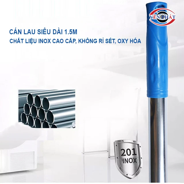 Cán lau dài, chống rỉ