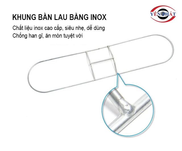 Khung bàn lau bằng inox