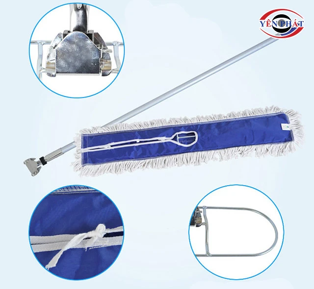 Tháo lắp giẻ lau dễ dàng