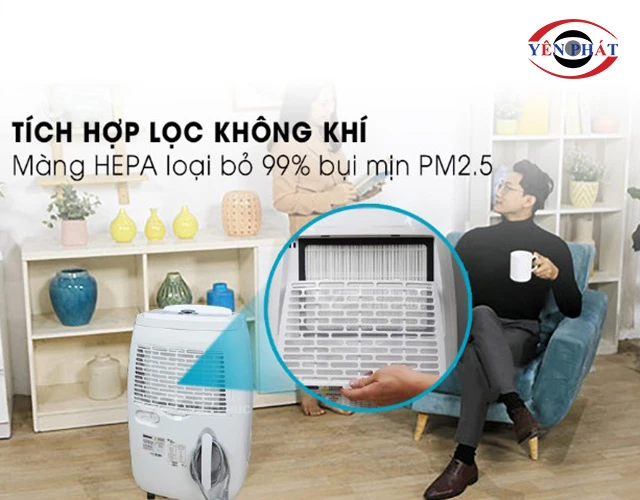 Lọc bụi thông minh với màng lọc Hepa