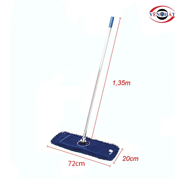 Cây lau nhà công nghiệp inox 72cm C-418