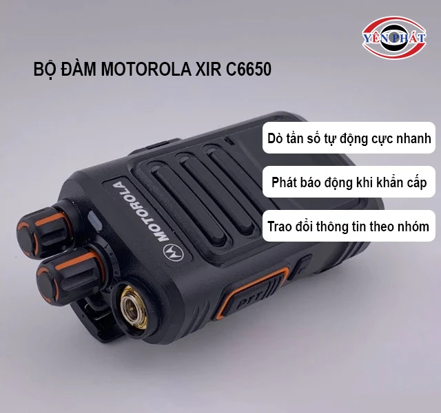 tính năng của Bộ điện đàm Motorola XiR C6650