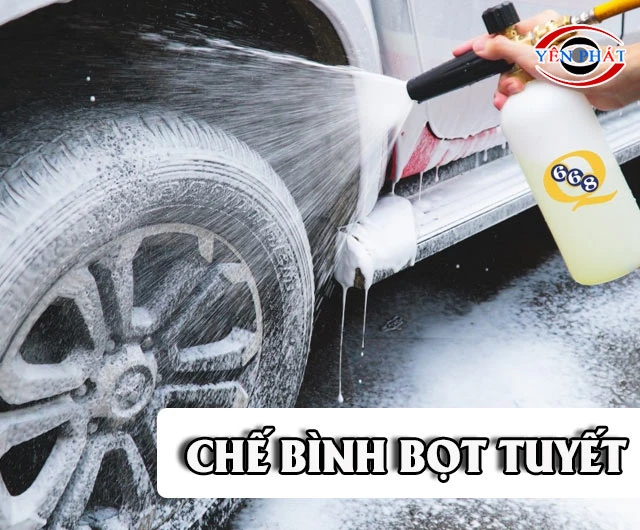 Chế bình bọt tuyết 0 đồng 