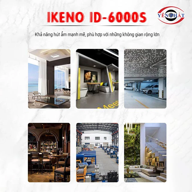 máy hút ẩm IKENO ID-6000S phu hợp không gian lớn