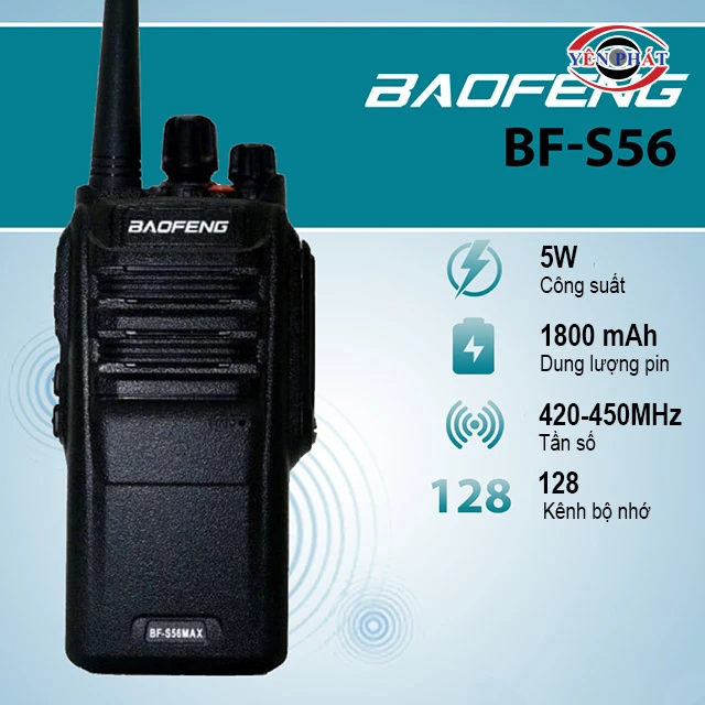 số kênh liên lạc của Baofeng BF-S56