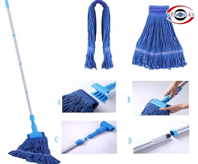 Lắp cây lau nhà đơn giản