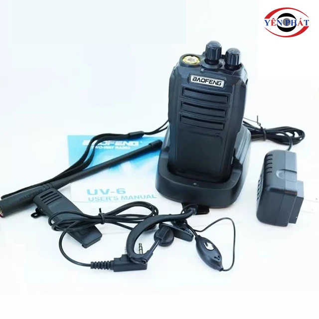 Tips sạc pin bộ đàm Baofeng UV6