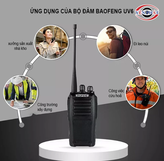 ứng dụng của Bộ đàm Baofeng UV6